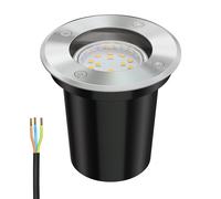 Lámpara empotrable de suelo BOLI para exterior acero inoxidable redonda IP67
