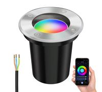Lámpara empotrable de suelo BOLI para exterior acero inoxidable redonda IP67