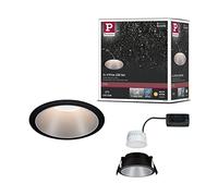 Lámpara empotrable LED Paulmann Cole, regulable en 3 niveles, 6 W, 2700 K, negro/plata