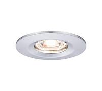 Lámpara empotrable LED Paulmann Nova Mini Coin 4 W, 2700 K, cromada | Luminaria empotrable para techo, IP44, luz blanca cálida 2700 K, 310 lm, aluminio