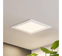 Lámpara empotrable Prios LED Helina, blanca, 22 cm, 24 W, atenuable