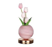 Lámpara Escritorio Con Flor | 3 Colores Regulable Táctil Recargable Decoración Hogar | Lámpara De Mesa LED Floral Romántica,Para Dormitorio, Salón, Mesilla, Para Día De La Madre, Hija Y Mujeres