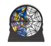 Lámpara escritorio LED Miercoles Addams - Decoracion habitacion juvenil Wednesday | Lampara mesita noche 16,7x17cm USB o pilas: Lamparas de mesita de noche - Regalos gamer