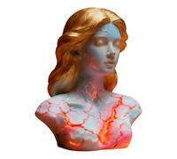 Lámpara escultura - Figura 3D llameante de la doncella, lámpara de estatua de arte decorativa | Decoración del hogar única para propietarios en alquiler Pasillo de casa Oficina Hotel S