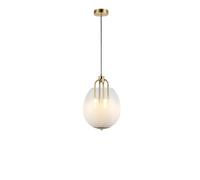 Lámpara esférica de Cristal Color Crema, candelabros de Mesa de Comedor de Hierro Personalizados, lámpara Colgante de Isla de Cocina, lámpara Colgante para Sala de Estar, decoración de Fondo de sofá,