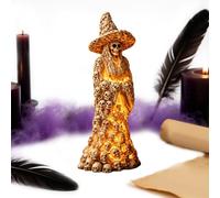 Lámpara Esqueleto Calavera Espeluznante con LED a Pilas de Resina para