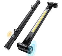 Lámpara ETOOLAB LED de Trabajo, 5200 mAh, 1200 lm, para el Espacio del Motor con Imanes, Gancho de 360°, Sensor de Presencia, Color Negro, para Camping, Construcción, Garaje