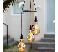 LAMPARA EXTERIOR COLGANTE SOLAR 3 LUCES