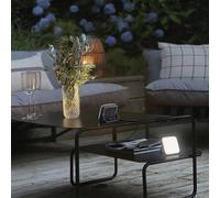 OSRAM Nightlux Solar Light Gray, luz LED solar para exteriores, 2,00 W, 100 lm, blanco frío, función de banco de energía, puerto de carga USB-C, para exteriores, IP54