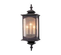 Lámpara Exterior Pared Grande 63,8 CM Alto IP44 En Bronce 3x E14 Terraza Entrada