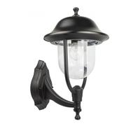 Lámpara Exterior Rústica IP43 Negra E27 Linterna Jardín Pared Casa Patio BERLAAR