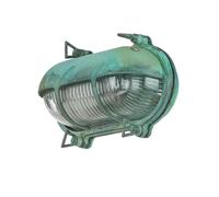 Lámpara Exterior Wandleuchte Latón Cristal IP64 E27 Inoxidable Marítimo Buey