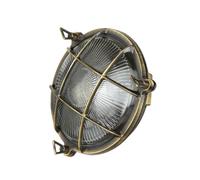 Lámpara Exterior Wandleuchte Latón Marítimo Ø 21CM E27 IP64 Exterior Jardín Casa