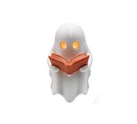 Lámpara Fantasma Adorable Lámpara de Mesa USB con Libro para Lectura | Luz Gótica Cabecera Decoración Mesa Para Estantería Mesita De Hogar Cabecera Salón Recibidor Fiesta