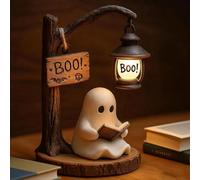 Lámpara Fantasma,Bonita Lámpara de Lectura de Fantasma 15 cm,Luz Nocturna LED 3D para Halloween,Decoración de Halloween, para Carnavales,Carnavales yFiestas Temáticas,Víspera de Todos Los Santos