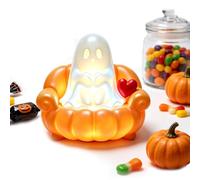 Lámpara Fantasma Halloween Lindo Impreso 3D Resplandor Cálido Espeluznante