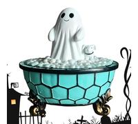 Lámpara fantasma | USB Plug-In Resin Linda LED Escultura | Halloween Ghost Night