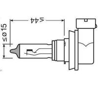 Bombilla PGJ19-2 H11 64211NL-2HB OSRAM para MITSUBISHI PEUGEOT LAND ROVER TOYOTA