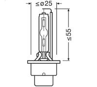 Lámpara, faro de carretera OSRAM 66240CBN-2HB para MG ZT 2 2002-2005