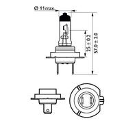 Lámpara, faro principal PHILIPS 12972XVPB1 para MG MG ZT 2 2002-2003