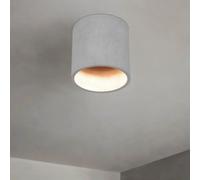 Lámpara, Foco Concreto Moderno Ø14cm Gris Desván Salón Pasillo Lámpara de Techo