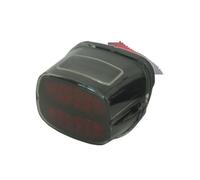 Lámpara Freno Moto Luz Trasera LED, Luz Trasera, Luces De Matrícula, Luces Traseras, Luces De Freno, Intermitentes para Sportster, para Softail, para Dyna, Lay Down, Super Glide(6203 Black Red)