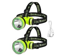 Lámpara Frontal LED Impermeable: Faro De Buceo Recargable Por USB, Linterna Subacuática IPX8, Equipo De Iluminación De Largo Alcance De 350 M, Baliza De Exploración De Aguas Profundas, Accesorio De Bu