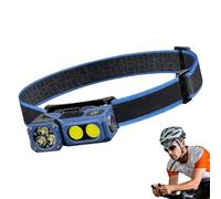 Lámpara frontal LED recargable, linterna frontal impermeable, equipo de supervivencia de alto brillo para actividades, batería de larga duración, iluminación manos libres para camping, pesca