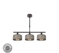 Lampara gilda 3xe14 marron regx55x14 cm