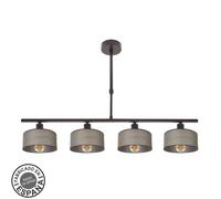 Lampara gilda 4xe14 marron regx76x14 cm