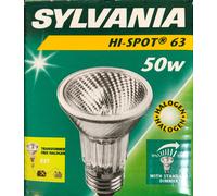 Lámpara Halógena Sylvania Hi-Spot ES63 E27 240V 50W 10° Blanco Cálido Regulable