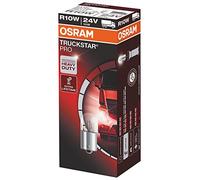 Lámpara halógena TRUCKSTAR PRO R10W de OSRAM, luz trasera, luz de matrícula, luz de estacionamiento y de posición, 5637TSP, vehículo industrial de 24 V, estuche (10 unidades)