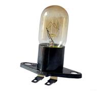 Lámpara Horno Eléctrico 20W Compacta Instalación para fácil Lámpara(1) | Pie curvado seguro, 250V 25W alto rendimiento, plástico , para resistencia térmica, uso prolongado