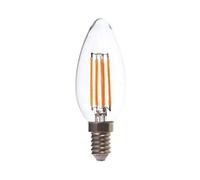 LAMPARA ILUMIN LED VELA FILAMENTO E14 4W 490LM 4000K CLARA R