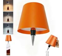 Lámpara inalámbrica para botella de vino, 3 colores de atenuación continua, luces LED táctiles recargables para el hogar, bar y camping