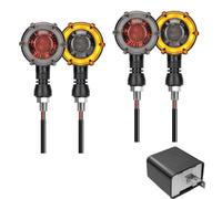 Lámpara Indicadora De Flash Flujo Secuencial para Motocicleta, Luz Señal Giro Giratoria Doble Color Retro 12V 10mm para Duke Super para 1290 1190