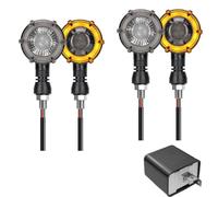 Lámpara Indicadora De Flash Flujo Secuencial para Motocicleta, Luz Señal Giro Giratoria Doble Color Retro 12V 10mm para Duke Super para 1290 1190