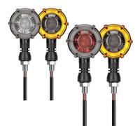 Lámpara Indicadora De Flash Flujo Secuencial para Motocicleta, Luz Señal Giro Giratoria Doble Color Retro 12V 10mm para Duke Super para 1290 1190