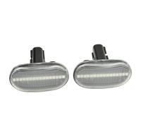 Lámpara Indicadora Espejo 1 Par para AZ para Spiano para Scrum Luz LED Intermitente Lámpara Repetidora Lateral Intermitente(Crystal Lens)