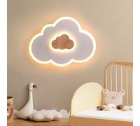 Lampara infantil Techo, Lámpara de Techo de Nubes 30cm 18W Lampara LED habitacion techo 3000K-6000K Regulable con Control Remoto, Luces Techo infantil, Lamparas Dormitorio, Estar Pasillo y Salón