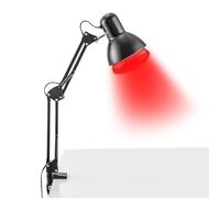 Lámpara infrarroja calentada, 150 W, con soporte, soporte de lámpara de 360 °, para adolescentes, adultos, ancianos, deportistas