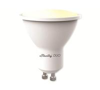 Lámpara inteligente WiFi Shelly Duo RGBW GU10 con función de atenuación y cambio de color.