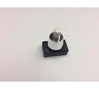 Lámpara Interruptor Interruptor de presión Blanco y Negro Collar 230 V 2 A negro botón interruptor
