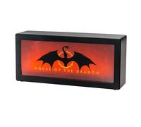 Lampara Juego de Tronos La Casa del Dragon - Lámpara escritorio o Lámpara pared - Lámpara Gaming USB y pilas l Juego de Tronos regalos, Decoración Juego de Tronos Merchandising Oficial