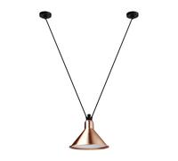 Lámpara Lámpara Colgante Cónica Lampe Gras N323 L Cobre/Blanco