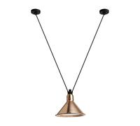 Lámpara Lámpara Colgante Cónica Lampe Gras N323 L, Cobre Crudo/ Blanco