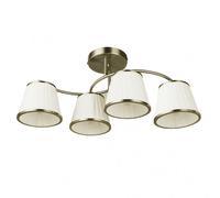 Lampara lantanas 4xe27 cuero pant.beis 24x64x31,5cm