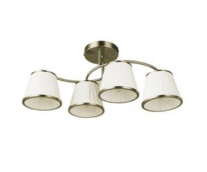 Lampara lantanas 4xe27 cuero pant.beis 24x64x31,5cm