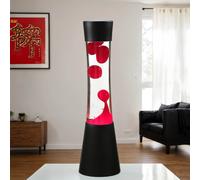 Lámpara Lava Retro Negra Roja 39 Cm Incl. Bombilla Magma Lámpara De Mesa RINGO
