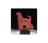 Lámpara LED 3D de perro afgano, el perro más hermoso, 7 colores, táctil, USB, luces nocturnas para el